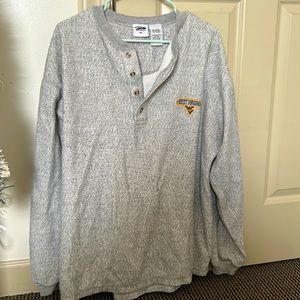 Vintage WVU sweatshirt with buttons